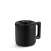 Fellow Aiden Precision Coffee Maker Thermal Carafe + Lid in matte black on white background.