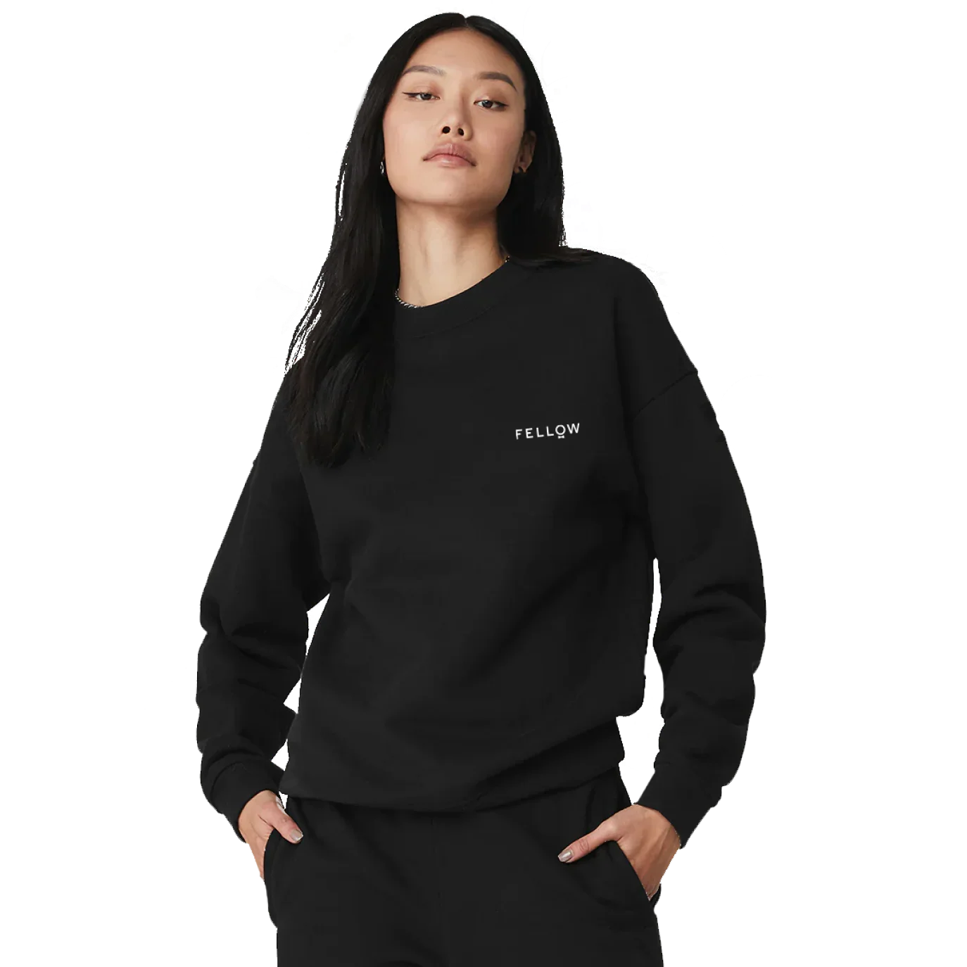 Fellow Logo Black Crew - Fellow Logo Black Crew - S / Black | Fellow