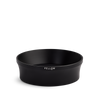 Fellow Espresso 58 mm Magnetic Dosing Funnel, black and round with logo on the side.