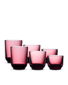 Six Pirch Espresso Glasses by Fellow, with flavor-boosting design, set on a white backdrop.