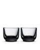 Two Fellow Pirch Espresso Glasses, thick-based, side by side on a white background.