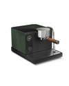 Fellow Espresso Series 1: green, digital display, pressure control, wood-handled portafilter.