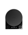 The Fellow Tally™ Pro Studio is a black coffee scale with a round platform and lit digital display.