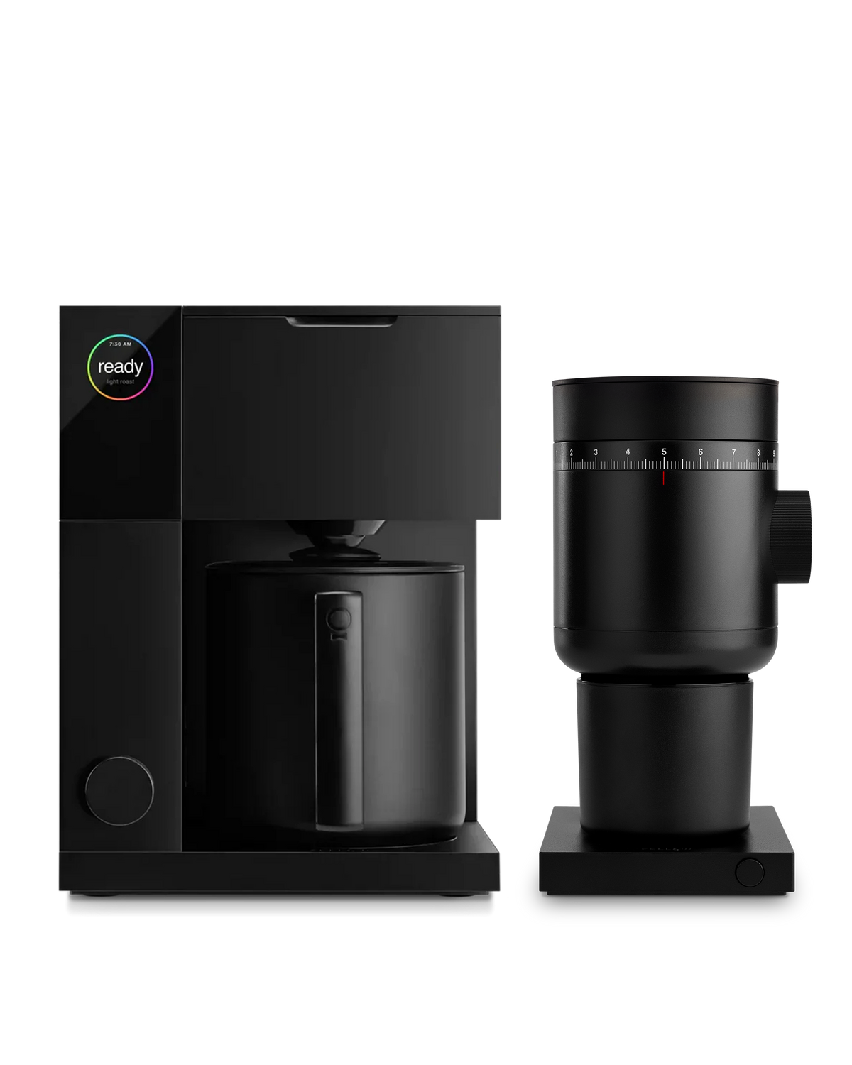Fellow's Aiden + Grinder Kit ensures consistent brews with freshly ground coffee every time.