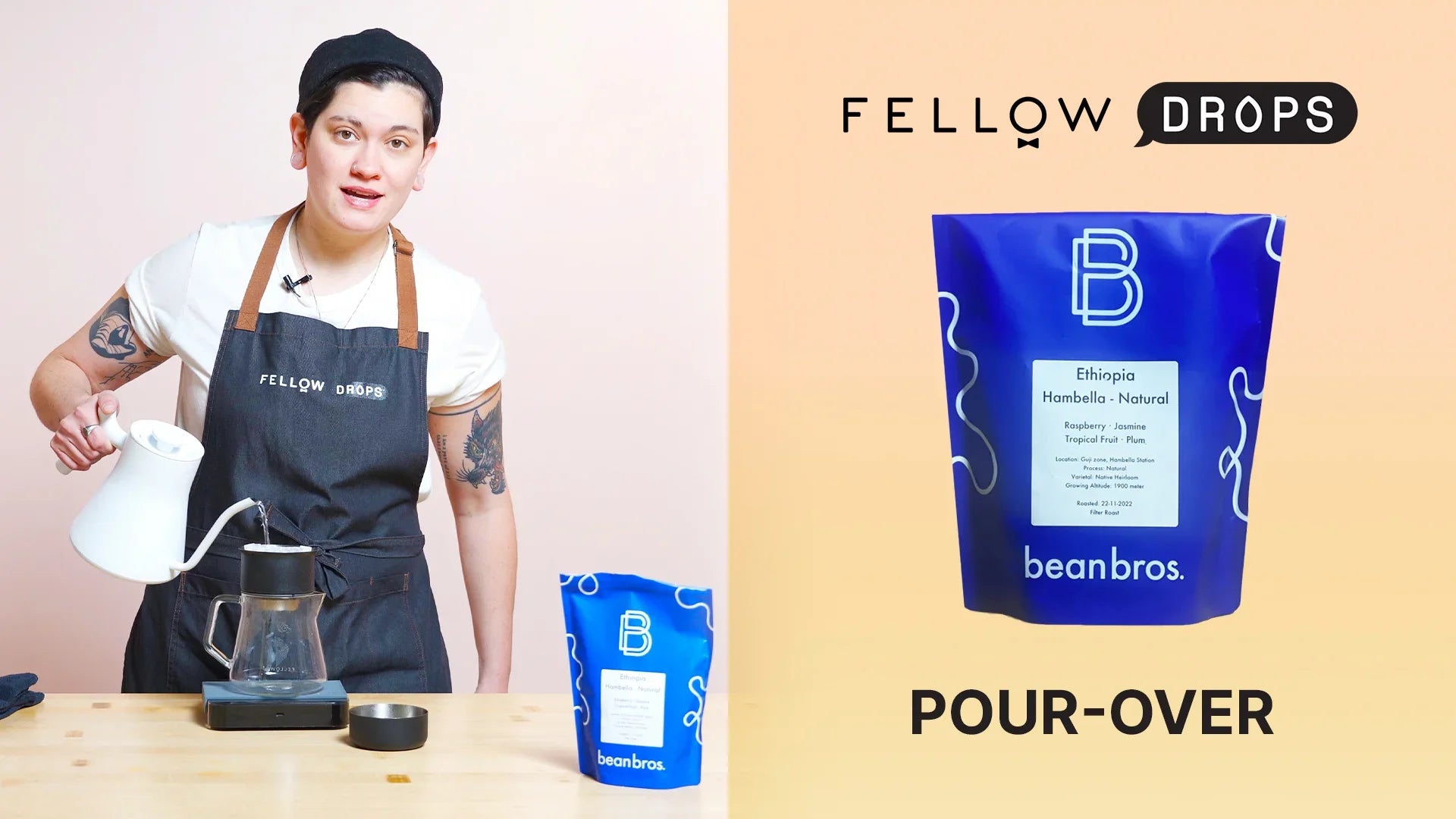 Fellow's Take on Ethiopia Hambella Natural from Bean Bros | Pour-Over Brew Guide | Fellow