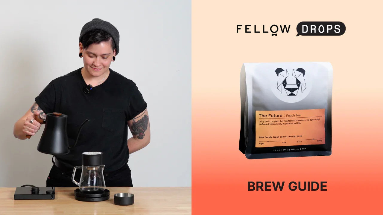 Fellow's Take on The Future: Peach Tea Blend by Black & White | Brew Recipe | Fellow