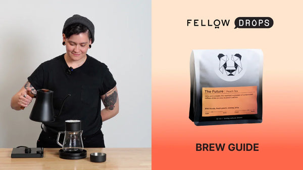 Fellow's Take on The Future: Peach Tea Blend by Black & White | Brew Recipe | Fellow