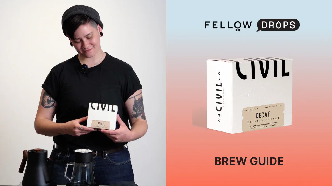 Fellow's Take on La Angostura Decaf by Civil | Brew Recipe | Fellow