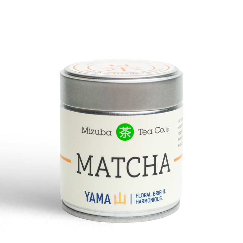 Yama Matcha by Mizuba Tea Co., inspired by Shizuoka, Japan's tea tradition.