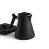 Matte black electric kettle with sleek design, perfect for the home barista’s coffee routine.