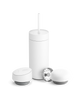Minimalist white Fellow tumbler with 3-in-1 lid, perfect for coffee lovers and gifting.