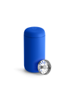 The Fellow Carter Move Mug in Electric Cobalt is a spill-proof, portable mug for coffee lovers.