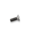 Fellow Shower Screen Screw: single silver, flat slotted head, on white background.