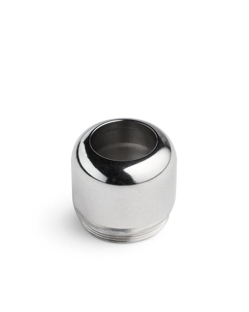 Fellow Series 1 Steam Wand Tip—shiny metal, threaded, replacement for espresso machine.