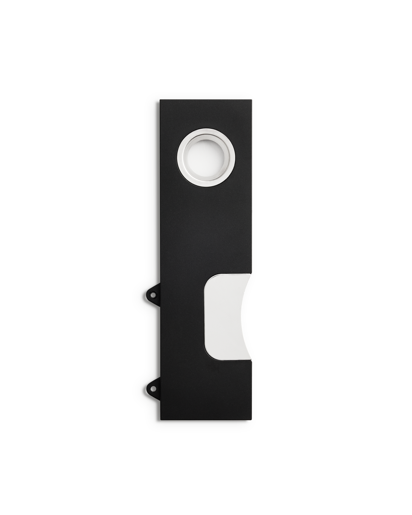 Fellow Steam Wand Trim, black and white with circular top hole, shown on a white background.